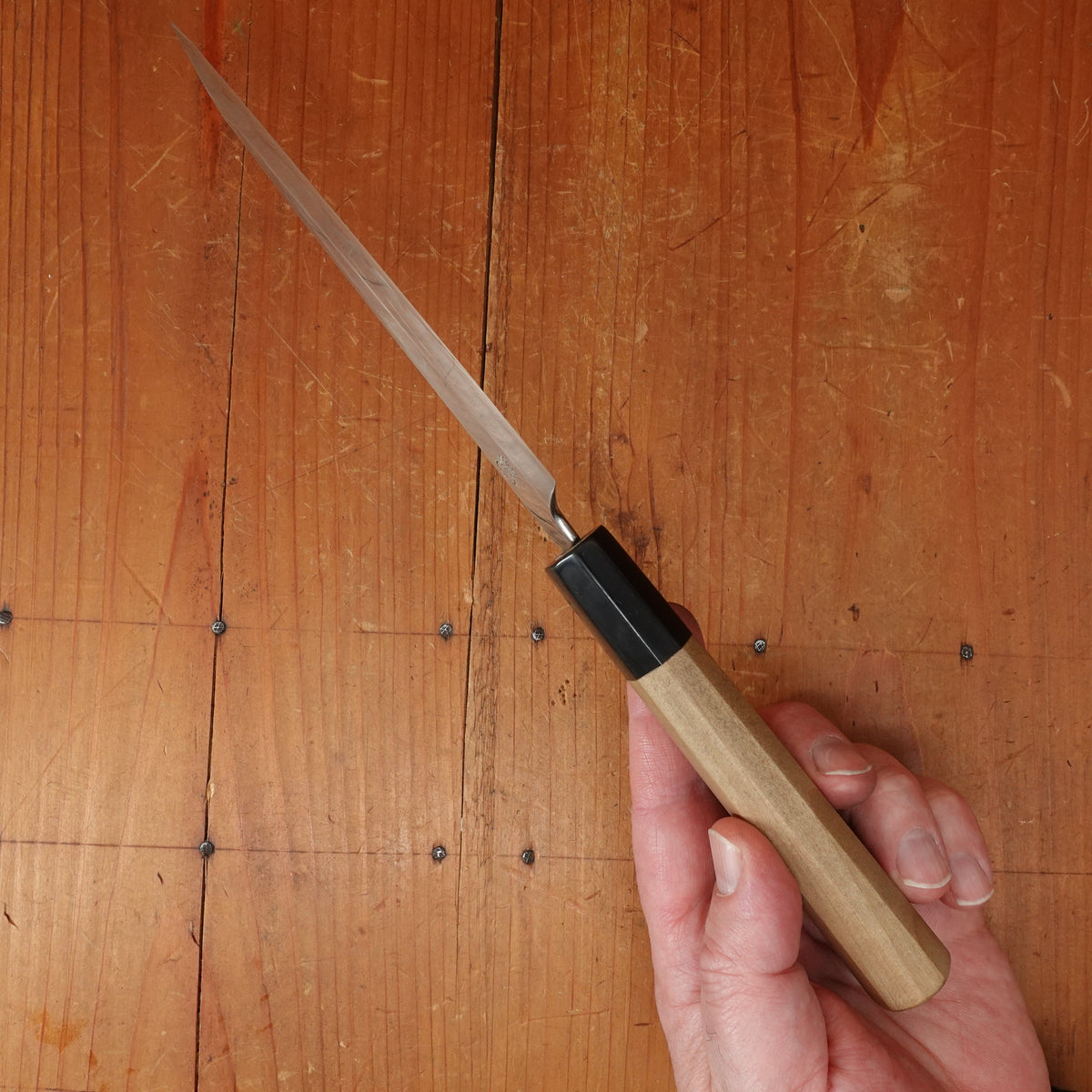 Trade In Sakai Kikumori 135mm Kiritsuke Petty Shirogami 1