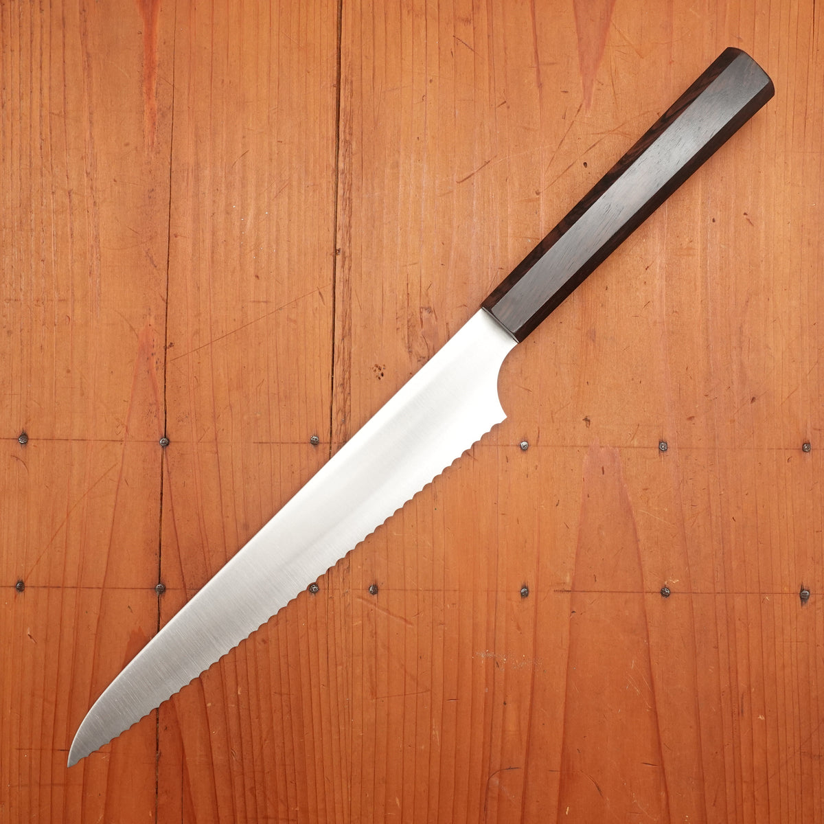 Hitohira Imojiya TH 240mm Bread Knife Stainless Ebony Handle