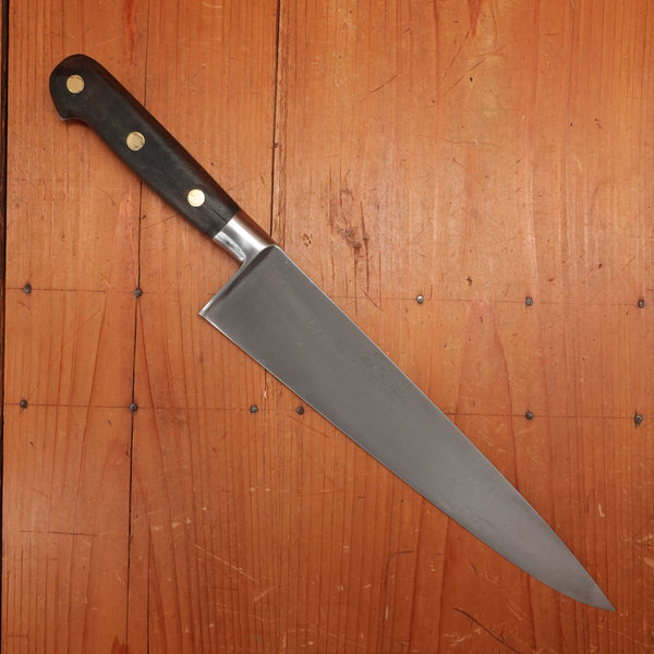 Marks Lost 10" Ideal Pattern Chef Knife Carbon Steel & Walnut France 1960-70s