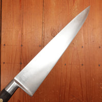 Marks Lost 10" Ideal Pattern Chef Knife Carbon Steel & Walnut France 1960-70s