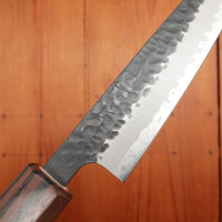 Hitohira Futana SB 135mm Petty Aogami Super Kurouchi Tsuchime Cherry Wood