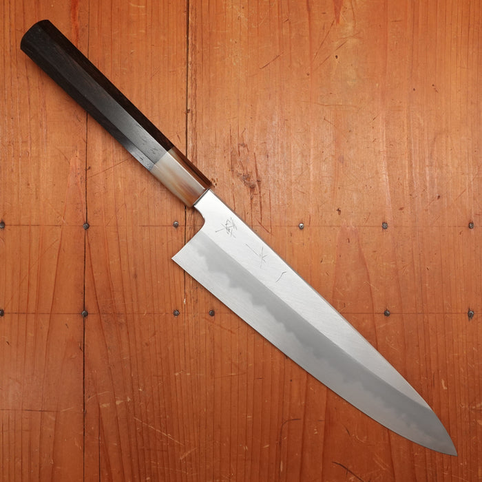 Hitohira Tanaka Ren 240mm Gyuto Shirogami 2 Ebony Handle