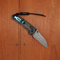 Benchmade Gold Class 290-241 Full Immunity Damasteel Wharncliffe AXIS Lock Unidirectional Carbon Fiber Handle