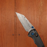 Benchmade Gold Class 290-241 Full Immunity Damasteel Wharncliffe AXIS Lock Unidirectional Carbon Fiber Handle