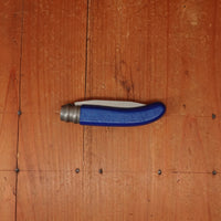 André Verdier L'Alpage 7.5 cm Stainless Steel Folding Knife Varnished Blue Beech Handle
