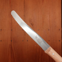 Windmühlenmesser 4" Tomato Knife Round Tip Stainless Copper Beech