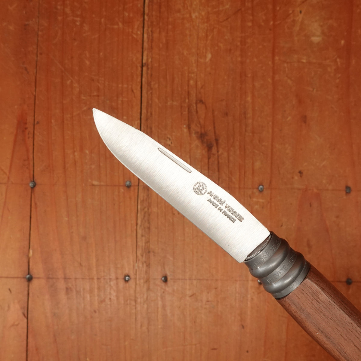 André Verdier L'Alpage 8.5 cm Stainless Steel Folding Knife Walnut Handle