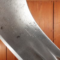 WM Beatty & Son 9" Cleaver / Hog-Splitter Hand Forged Carbon Steel Turned Handle Chester PA USA 1880s-1900