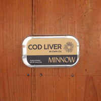 Minnow Icelandic Cod Liver in Own Oil - 4.3oz