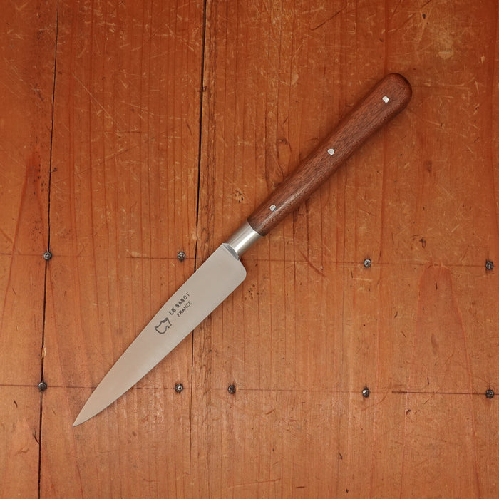 Au Sabot 4" Pointed Paring Carbon Steel Bubinga with Stainless Bolster