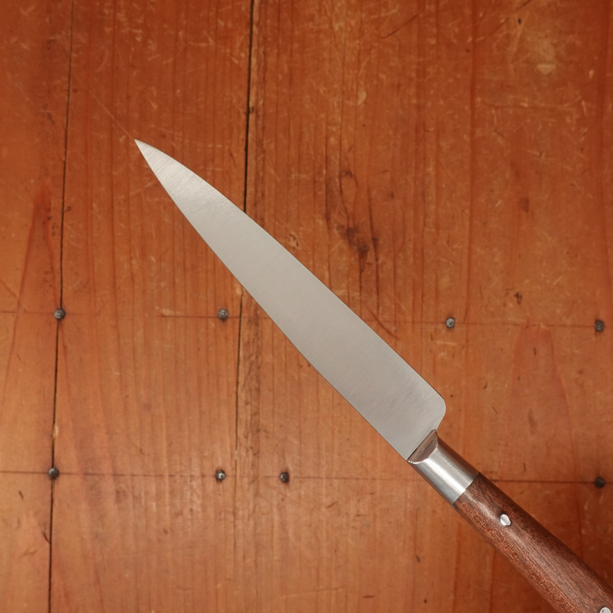 Au Sabot 4" Pointed Paring Carbon Steel Bubinga with Stainless Bolster