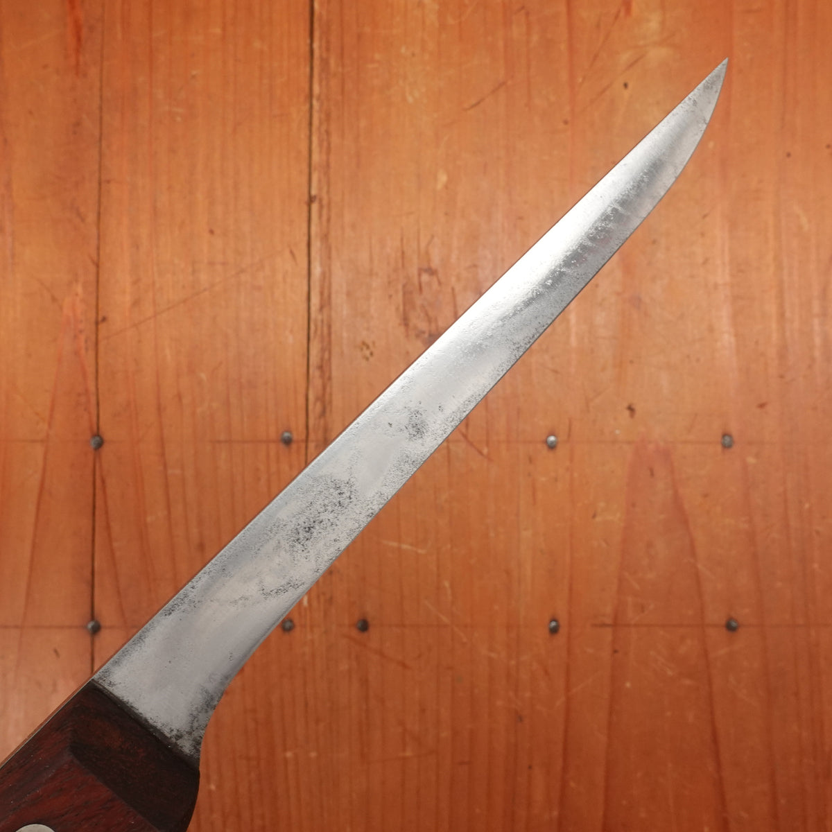 Victoria / Forschner 6" Stiff Boning Knife 206-6 Carbon Steel Rosewood Switzerland 1950s? 60s?