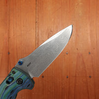 Benchmade Limited Edition 18065-2501 Mini Adira Drop Point Damasteel AXIS Lock Thermocline G-Carta Handle #365
