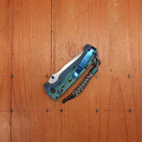 Benchmade Limited Edition 18065-2501 Mini Adira Drop Point Damasteel AXIS Lock Thermocline G-Carta Handle #365