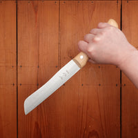 Windmühlenmesser Hamburger 6.75" Bread Knife Carbon Copper Beech