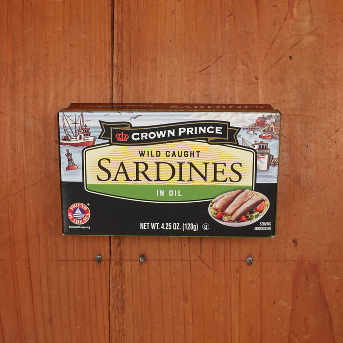 Crown Prince Wild Caught Sardines in Oil - 4.25oz