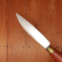 Friedr Herder 5” Old Farmer's Knife Flexible Carbon Cherry Handle with Brass Bolster and Loop