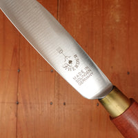Friedr Herder 5” Old Farmer's Knife Flexible Carbon Cherry Handle with Brass Bolster and Loop