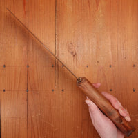 New Old Stock Pino Extra 9" Heavy Butcher Knife / Light Cleaver Carbon Plum Wood Handle Maniago, Italy ~1960s