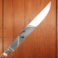 Anton Wingen Jr Carving Set Slicer Ham/Salmon & Fork Stainless Stag Solingen 1950s-60s