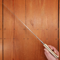 Anton Wingen Jr Carving Set Slicer Ham/Salmon & Fork Stainless Stag Solingen 1950s-60s