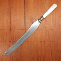 Crown Cutlery Co 9" Carving Knife Carbon Steel Mother of Pearl Sheffield England