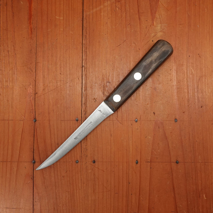 J A Henckels 5 1/4” Boning Knife Model 35-5 1/4” Carbon Steel Walnut Solingen 1950’s