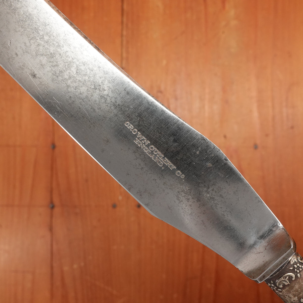 Crown Cutlery Co 9" Carving Knife Carbon Steel Mother of Pearl Sheffield England
