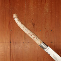 Fontenille Pataud Laguiole Steak Knife Set Stainless Curly Birch Handles - 6 Pieces