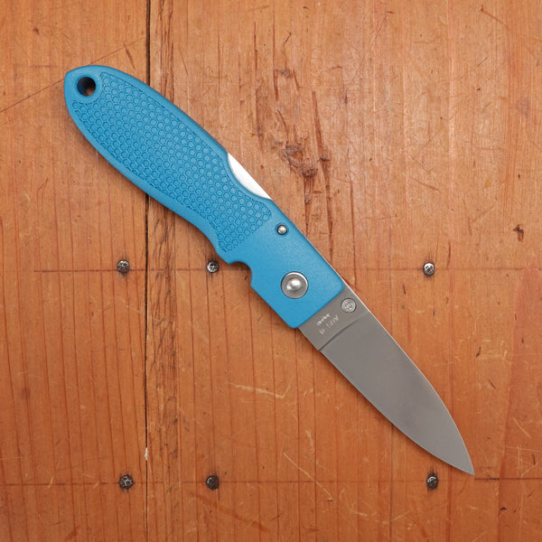 MOKI Coupe Folding Knife AUS-8 Lockback Grilon Grayish Blue Handle