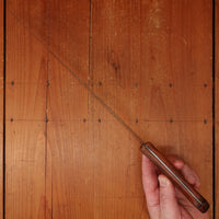 New Old Stock La Suprema 10.25" Pasta Knife Carbon Plum Wood Handle Maniago, Italy ~1950s 60s