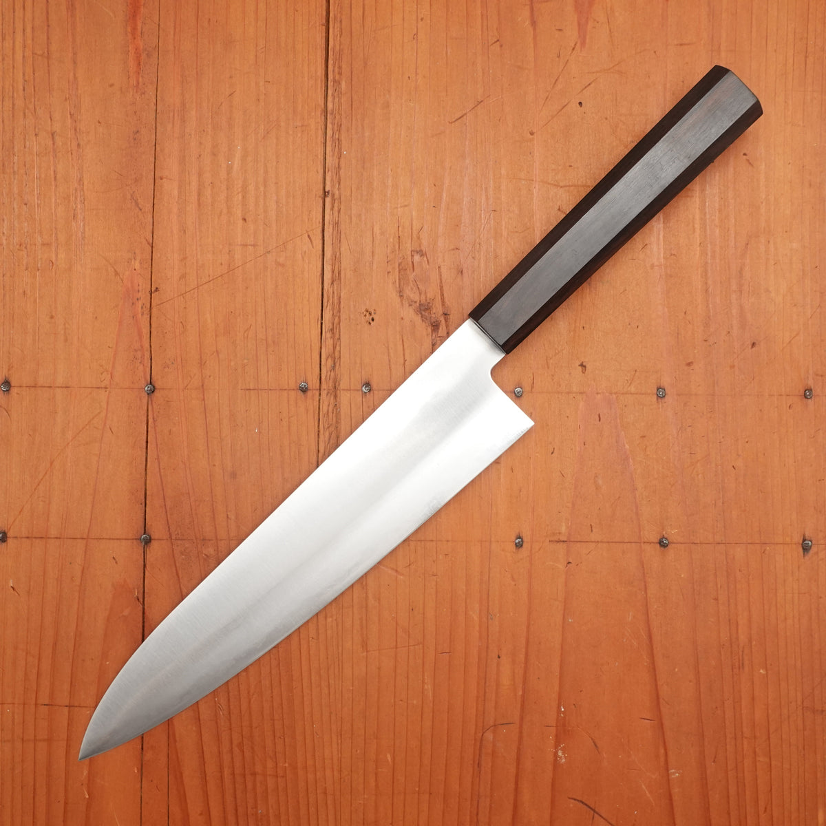 Hitohira Imojiya 210mm Gyuto Aogami Super Stainless Ebony Handle