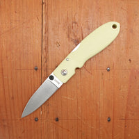 MOKI Coupe Folding Knife AUS-8 Lockback Grilon Cream Green Handle