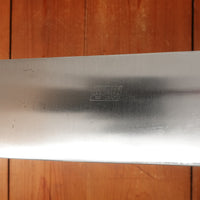 New Old Stock La Suprema 8.5" Heavy Butcher Knife / Light Cleaver Carbon Plum Wood Handle Maniago, Italy ~1950s 60s