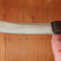 Joseph Rodgers & Sons 5.75" Skinning Knife Carbon Steel Rosewood & Brass Sheffield 1910-1930s
