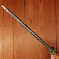 I Wilson 10" Sharpening Steel Carbon Steel Brass Stag 1890s-1920s