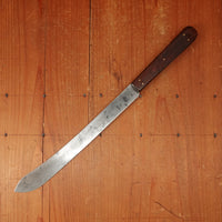 J A Henckels 9" Narrow Bullnose Semi Flex  Hand-Forged Carbon Steel 5 Pins Newer Rosewood Handle Solingen 1900-1920s