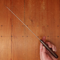 J A Henckels 9" Narrow Bullnose Semi Flex  Hand-Forged Carbon Steel 5 Pins Newer Rosewood Handle Solingen 1900-1920s