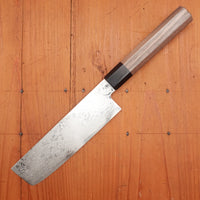 Hitohira HG 165mm Nakiri Stainless Damascus Walnut Handle