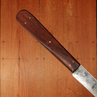 J A Henckels 9" Narrow Bullnose Semi Flex  Hand-Forged Carbon Steel 5 Pins Newer Rosewood Handle Solingen 1900-1920s