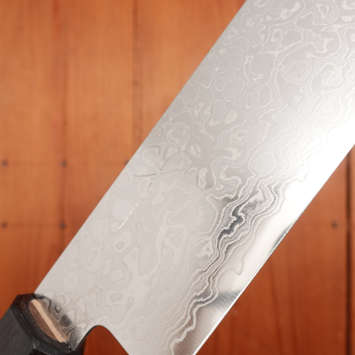 Hitohira HG 165mm Nakiri Stainless Damascus Walnut Handle