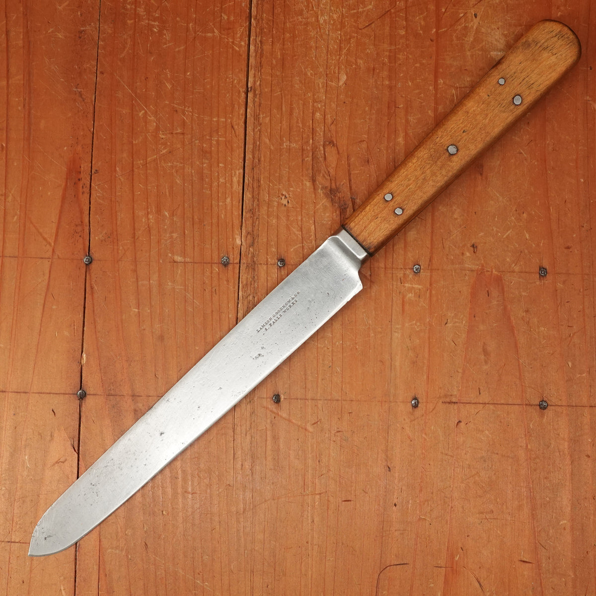 Lamson & Goodnow 7" Carving Knife Re-Handled S Falls Mass 1850-70s