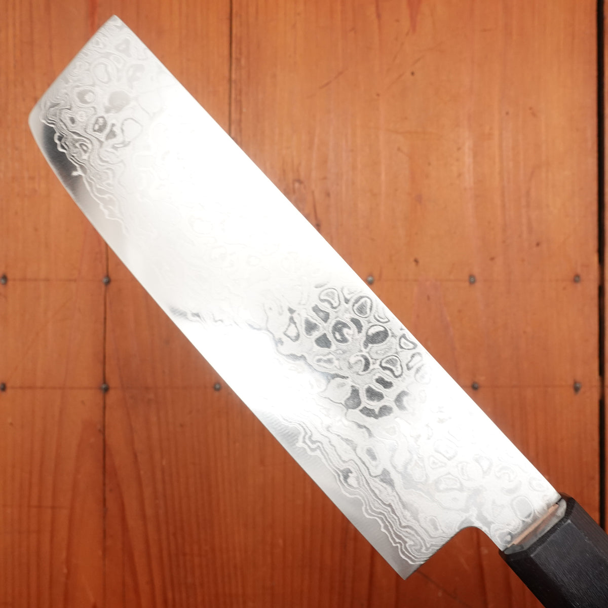 Hitohira HG 165mm Nakiri Stainless Damascus Walnut Handle