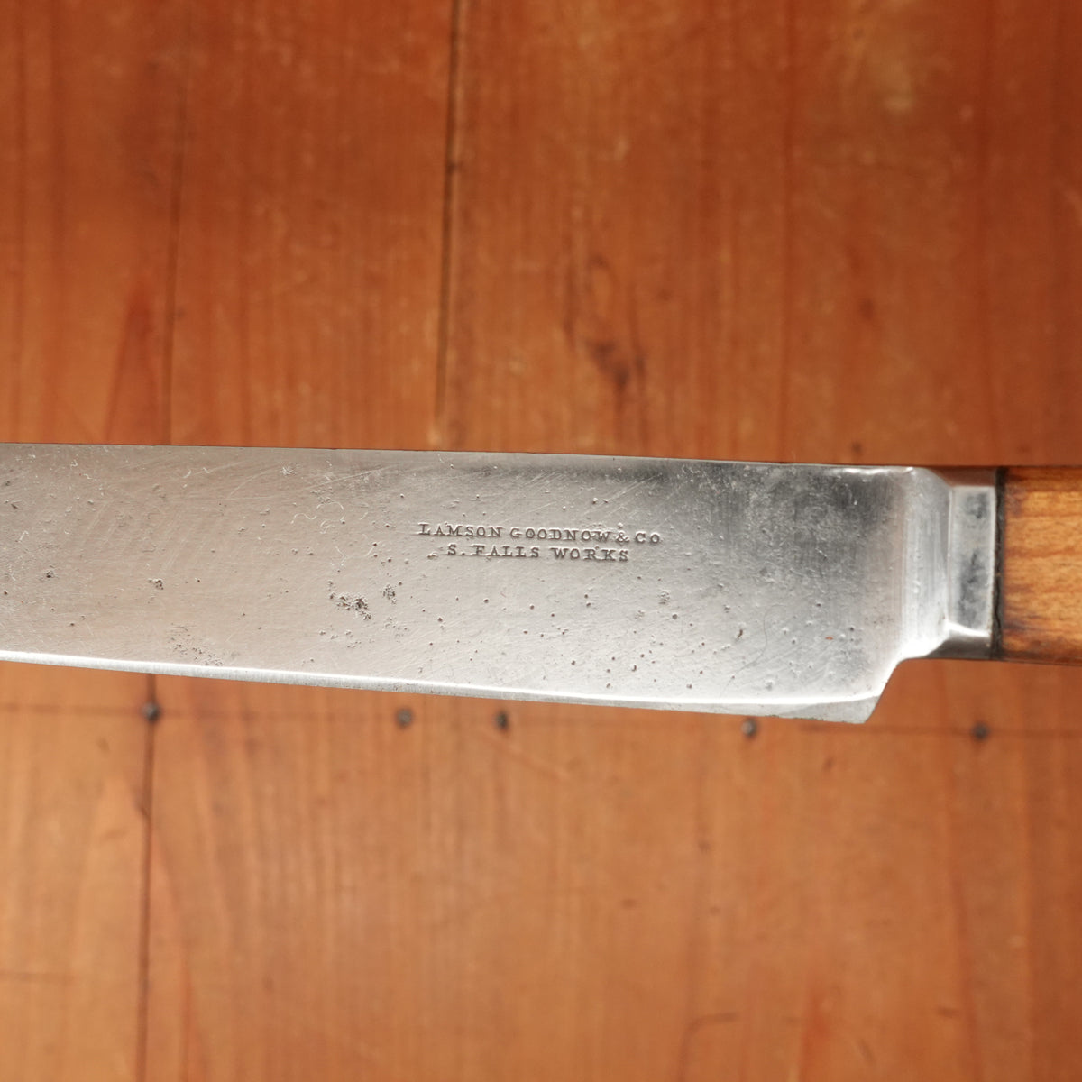 Lamson & Goodnow 7" Carving Knife Re-Handled S Falls Mass 1850-70s