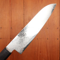 Hitohira HG 165mm Santoku Stainless Damascus Walnut Handle