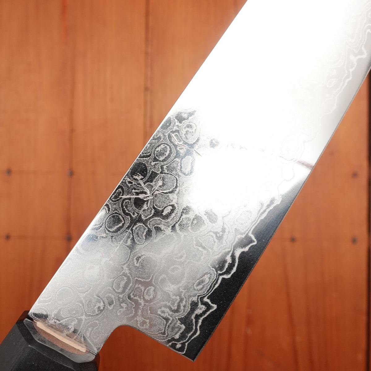 Hitohira HG 165mm Santoku Stainless Damascus Walnut Handle