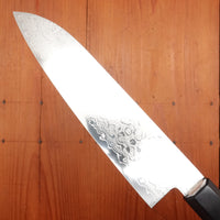 Hitohira HG 165mm Santoku Stainless Damascus Walnut Handle