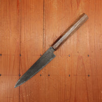New Old Stock Konosuke Sakai Keiai NT 150mm Petty Stainless Black Damascus Khii Laurel Handle