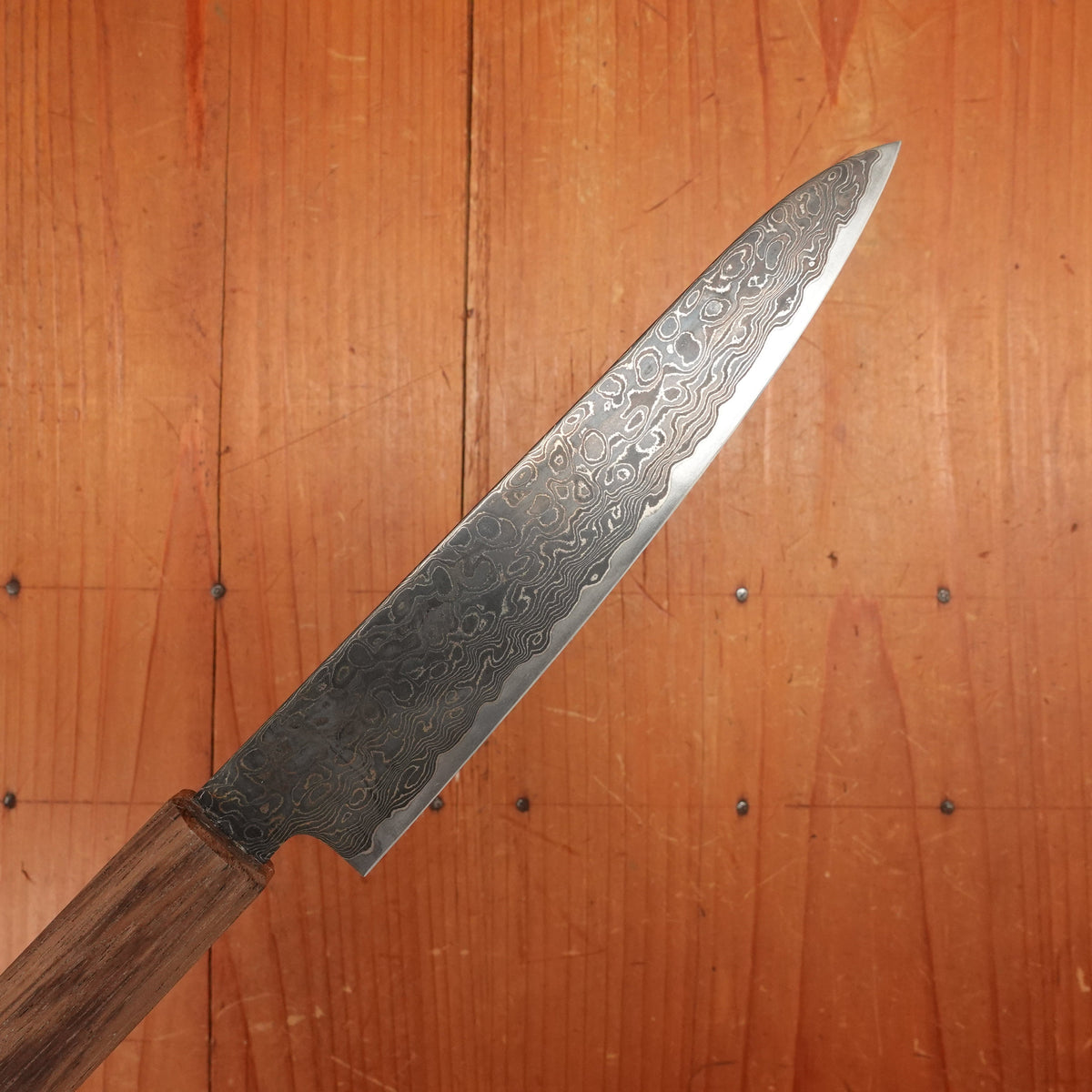 New Old Stock Konosuke Sakai Keiai NT 150mm Petty Stainless Black Damascus Khii Laurel Handle