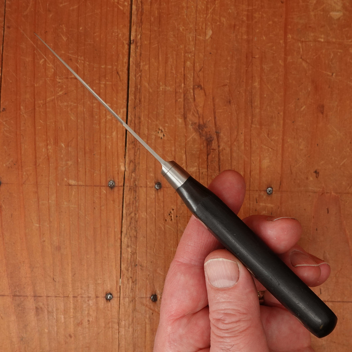 Sabatier Trompette / Ekco Ancienne Maison 3.25" Paring Knife Forged Stainless Walnut 1950-60s